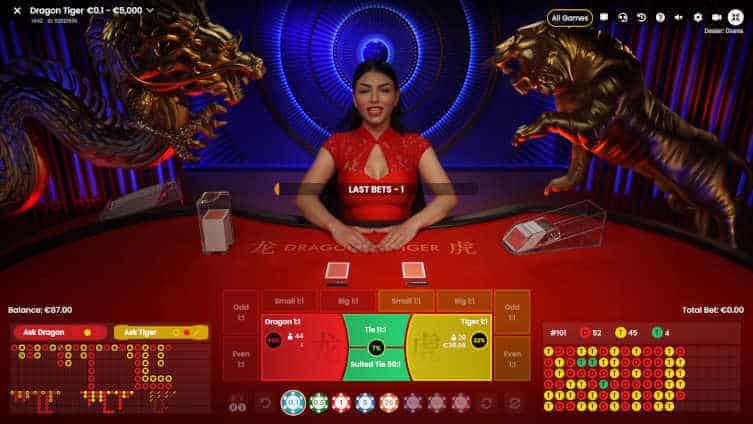 Cara Bermain Dragon Tiger di Aplikasi Live Casino