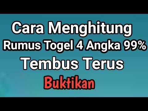 Prediksi Bocoran Angka Togel Dan Hitungan Rumusnya